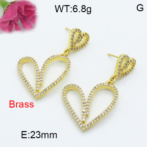 Fashion Brass Earrings  F3E402061ahjb-L017