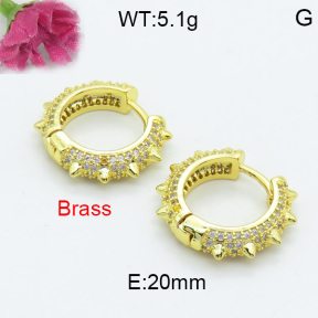 Fashion Brass Earrings  F3E402064bhva-L017