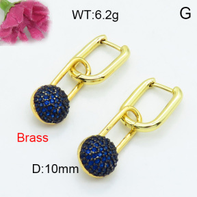 Fashion Brass Earrings  F3E402121bhjl-L017