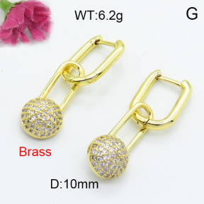 Fashion Brass Earrings  F3E402123vhhl-L017