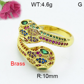 Fashion Brass Ring  F3R400326bhva-L017