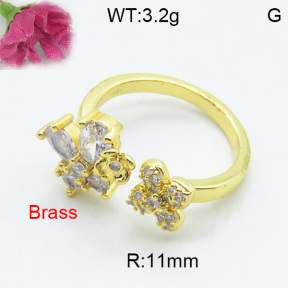 Fashion Brass Ring  F3R400328ablb-L017