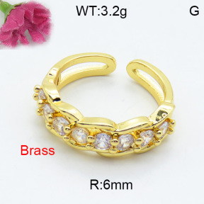 Fashion Brass Ring  F3R400329vbmb-L017