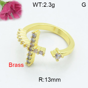 Fashion Brass Ring  F3R400330ablb-L017