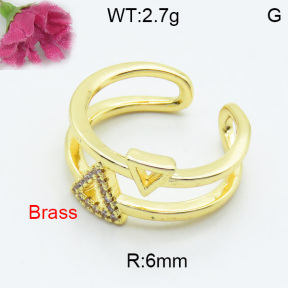 Fashion Brass Ring  F3R400331ablb-L017