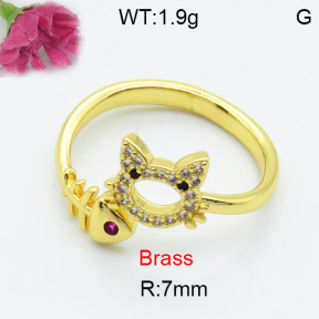 Fashion Brass Ring  F3R400333ablb-L017