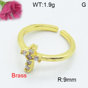 Fashion Brass Ring  F3R400335ablb-L017
