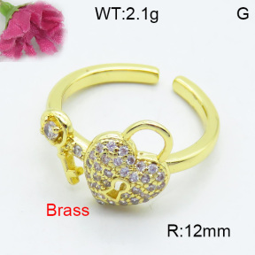 Fashion Brass Ring  F3R400337ablb-L017
