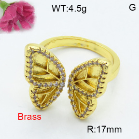 Fashion Brass Ring  F3R400339vbmb-L017
