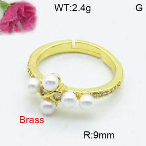 Fashion Brass Ring  F3R400343vbmb-L017