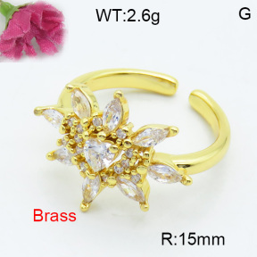 Fashion Brass Ring  F3R400354vbmb-L017