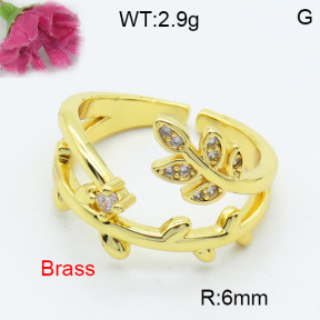 Fashion Brass Ring  F3R400355ablb-L017
