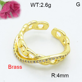Fashion Brass Ring  F3R400358ablb-L017