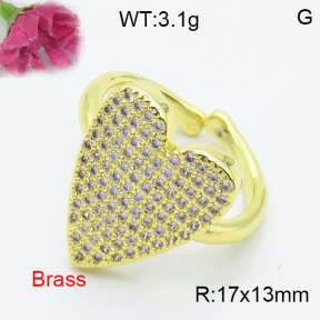 Fashion Brass Ring  F3R400359vbmb-L017