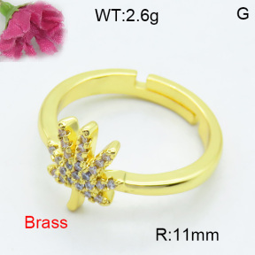 Fashion Brass Ring  F3R400360ablb-L017