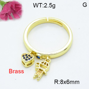 Fashion Brass Ring  F3R400362ablb-L017