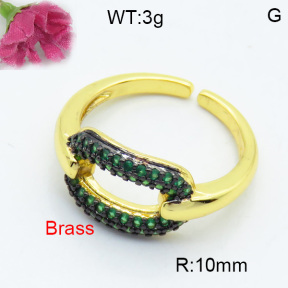 Fashion Brass Ring  F3R400368vbnb-L017