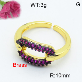Fashion Brass Ring  F3R400371vbnb-L017