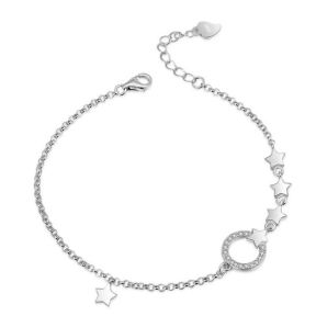 925 Silver Bracelet Weight:  2.9g Size:5.3mm,L:16.5cm+3.0cm JB0282ajij-M112 YJCS004230