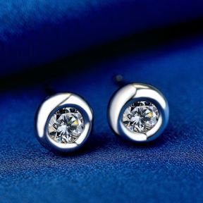 925 Silver Earrings Weight: 1.5g Size:7.0mm Main stone：3.0mm JE0253vhkb-M112 YJCR004095