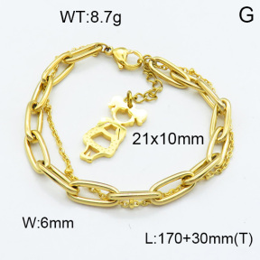 SS Bracelet  3B2002919bbml-908