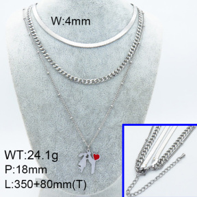 SS Necklace  3N2001884bhjl-908