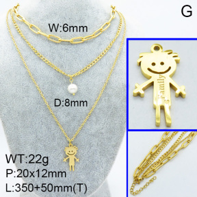 SS Necklace  3N3000827ahjb-908