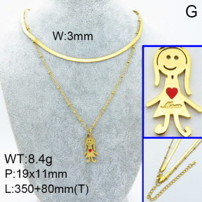 SS Necklace  3N3000837vbpb-908