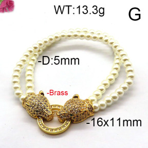 Fashion Brass Bracelet  F6B300359vhov-J45