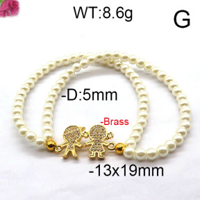 Fashion Brass Bracelet  F6B300362bbov-J45