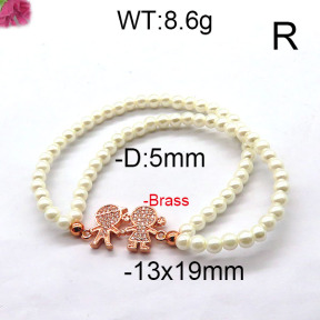 Fashion Brass Bracelet  F6B300363bbov-J45