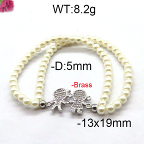 Fashion Brass Bracelet  F6B300364bbov-J45