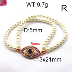 Fashion Brass Bracelet  F6B300366bhva-J45