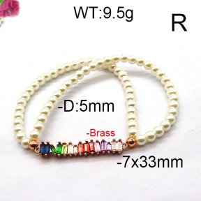 Fashion Brass Bracelet  F6B300369bhva-J45