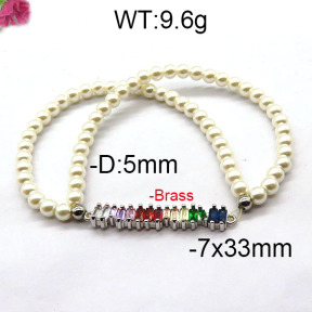 Fashion Brass Bracelet  F6B300370bhva-J45