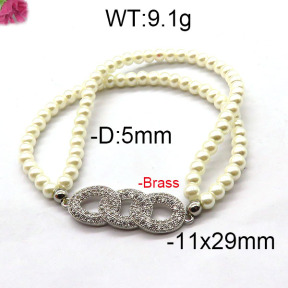 Fashion Brass Bracelet  F6B300372bhva-J45