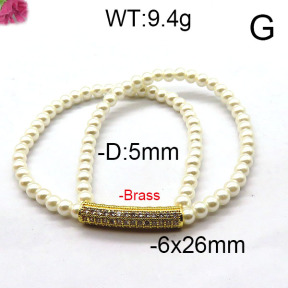 Fashion Brass Bracelet  F6B300373bbov-J45