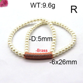 Fashion Brass Bracelet  F6B300374bbov-J45