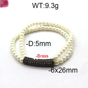 Fashion Brass Bracelet  F6B300376bbov-J45