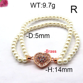 Fashion Brass Bracelet  F6B300382bhva-J45