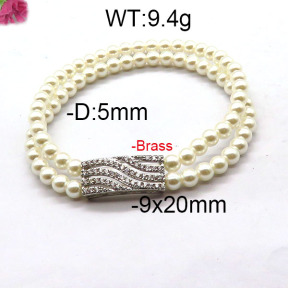 Fashion Brass Bracelet  F6B300385bbov-J45