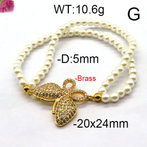 Fashion Brass Bracelet  F6B300386bhva-J45
