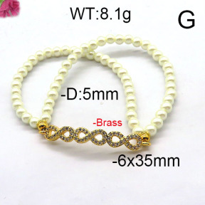 Fashion Brass Bracelet  F6B300389bbov-J45