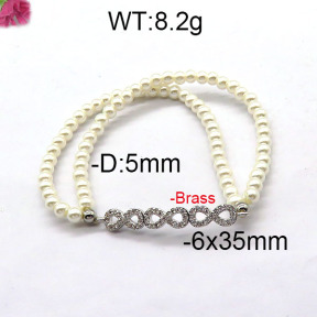 Fashion Brass Bracelet  F6B300391bbov-J45