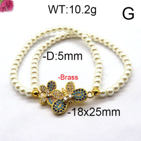 Fashion Brass Bracelet  F6B300392bhva-J45