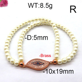 Fashion Brass Bracelet  F6B300400bbov-J45