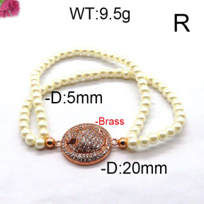 Fashion Brass Bracelet  F6B300403bhva-J45