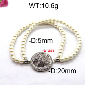 Fashion Brass Bracelet  F6B300404bhva-J45