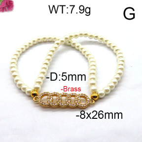 Fashion Brass Bracelet  F6B300405bbov-J45