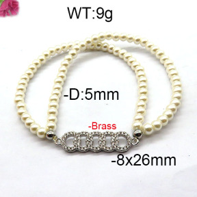 Fashion Brass Bracelet  F6B300407bbov-J45